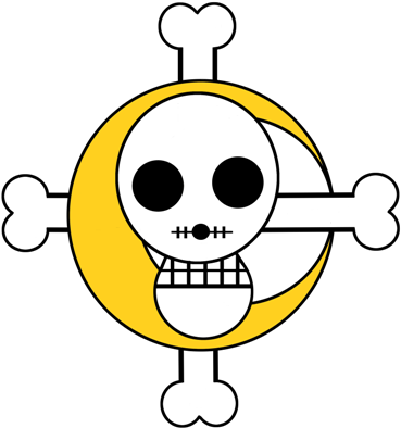 Jolly Roger Of The Moonbeam Pirates By Everydaybelze - Naruto Jolly Roger Deviart (386x408)