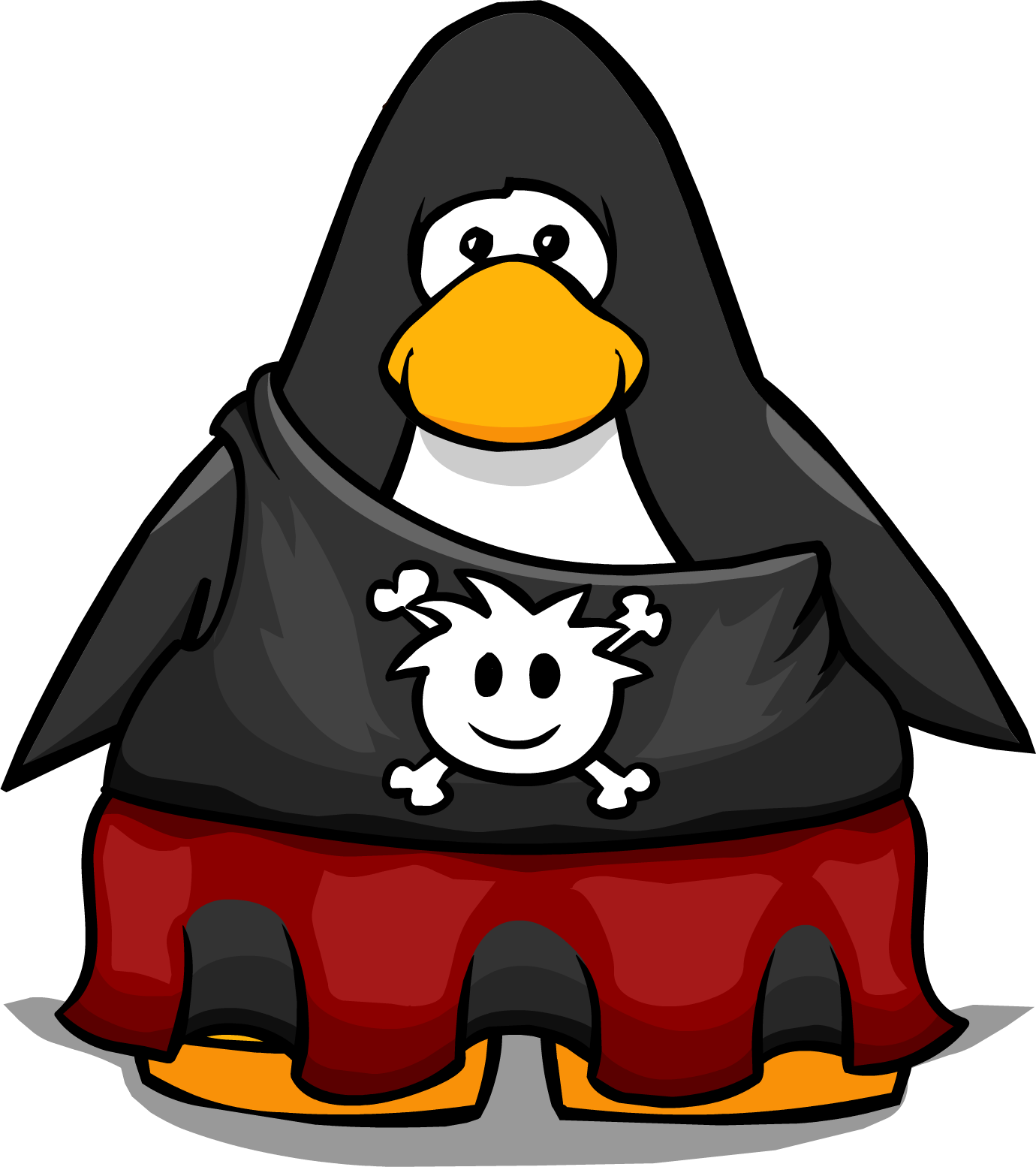 Jolly Roger Dress On A Player Card - Club Penguin Vuvuzela (1380x1554)