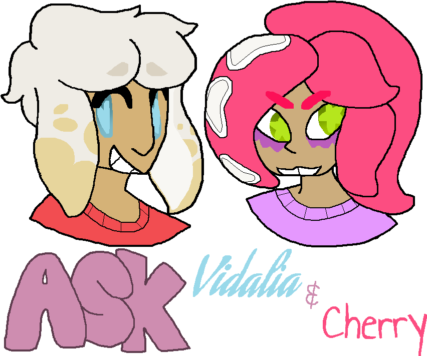 Ask Vidalia And Cherry By Lobotomyhylics - Cartoon (864x714)