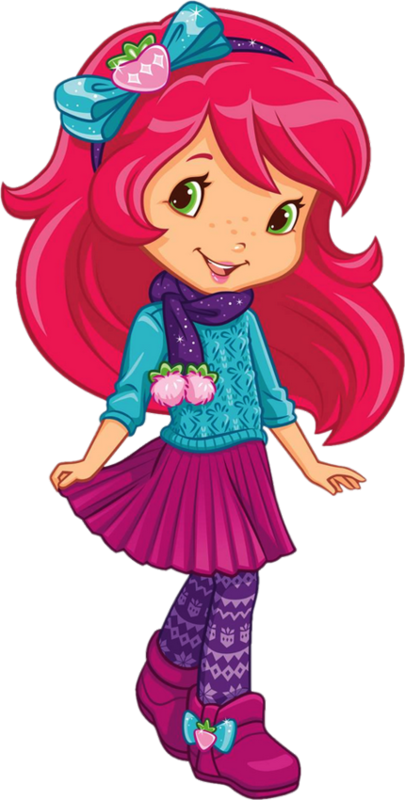 Charlotte Aux Fraises, Tube Png - Strawberry Shortcake Pictures Winter (405x800)