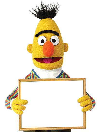 Sesame Street Clip Art Muppet Hub - Ernie & Bert Png (437x545)