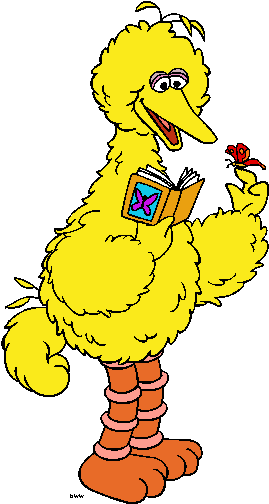Street Clipart Seasame - Big Bird Sesame Street Cartoon (275x508)