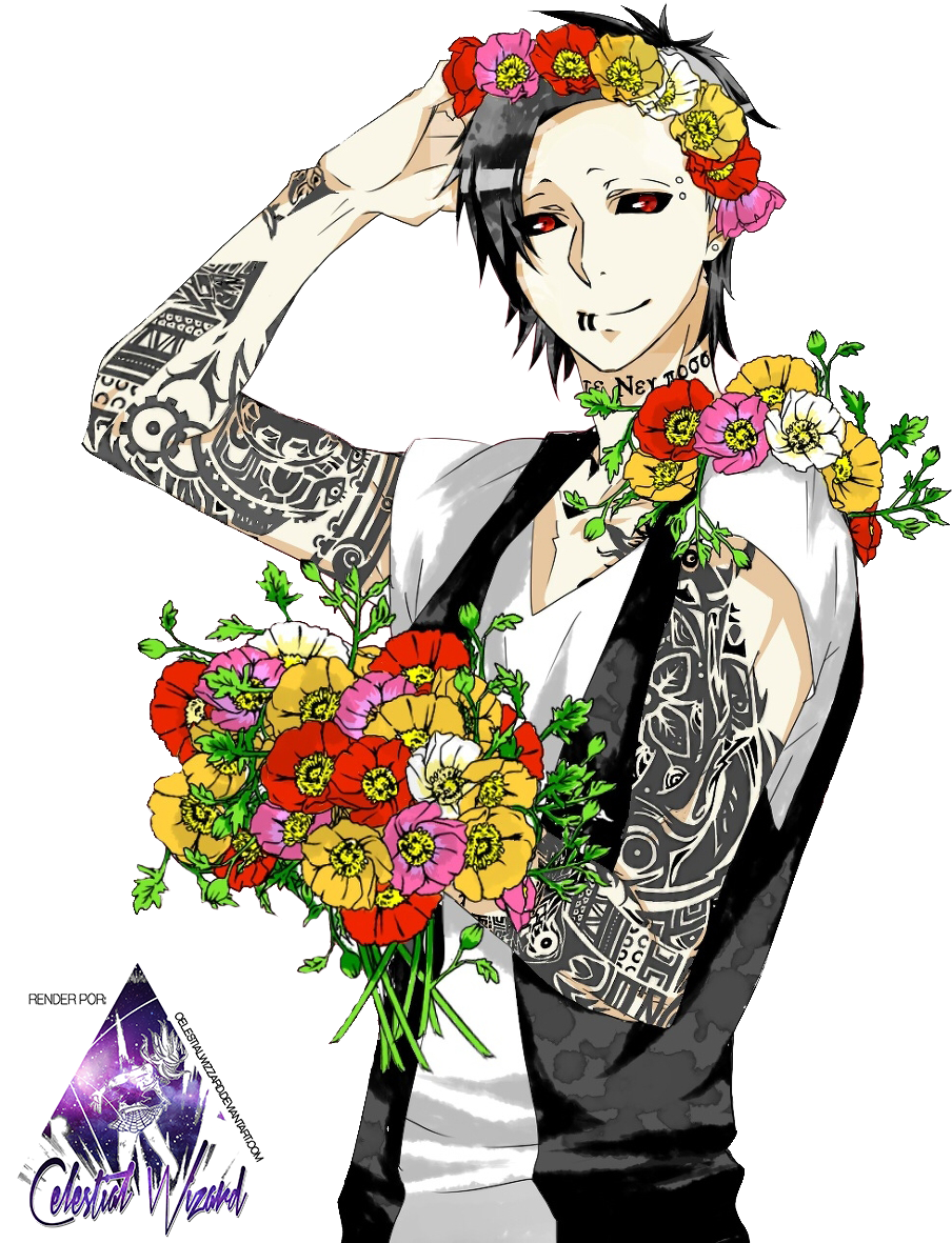 Tokyo Ghoul Renders Favourites By Rebeccacolor On Deviantart - Uta Tokyo Ghoul Tattoo (924x1200)