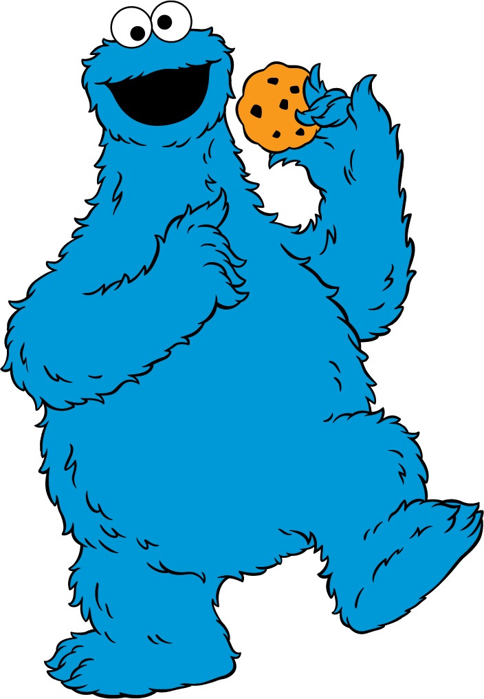 Cookie Monster Clipart (704x1016)