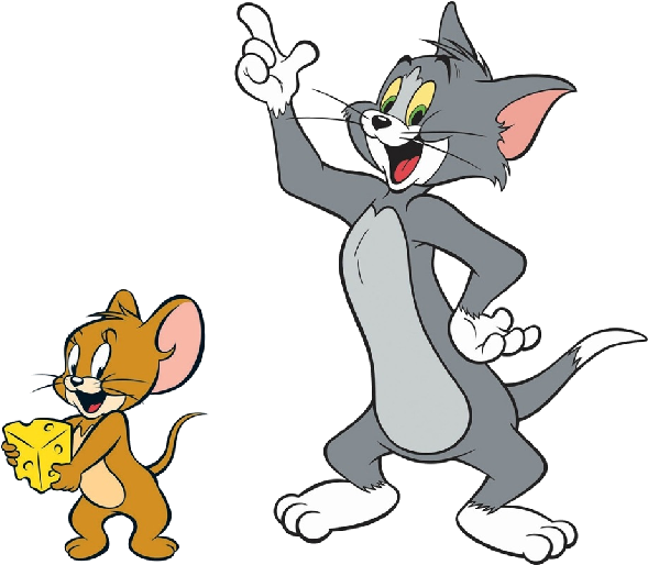 Tom And Jerry Cartoon Clipart - Cartoon Characters Tom And Jerry (600x600)