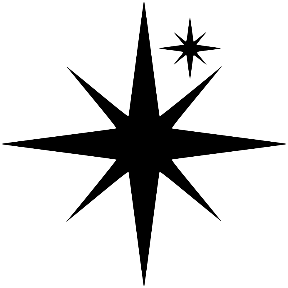 Sparkles Comments - Star Of Bethlehem Template (980x980)