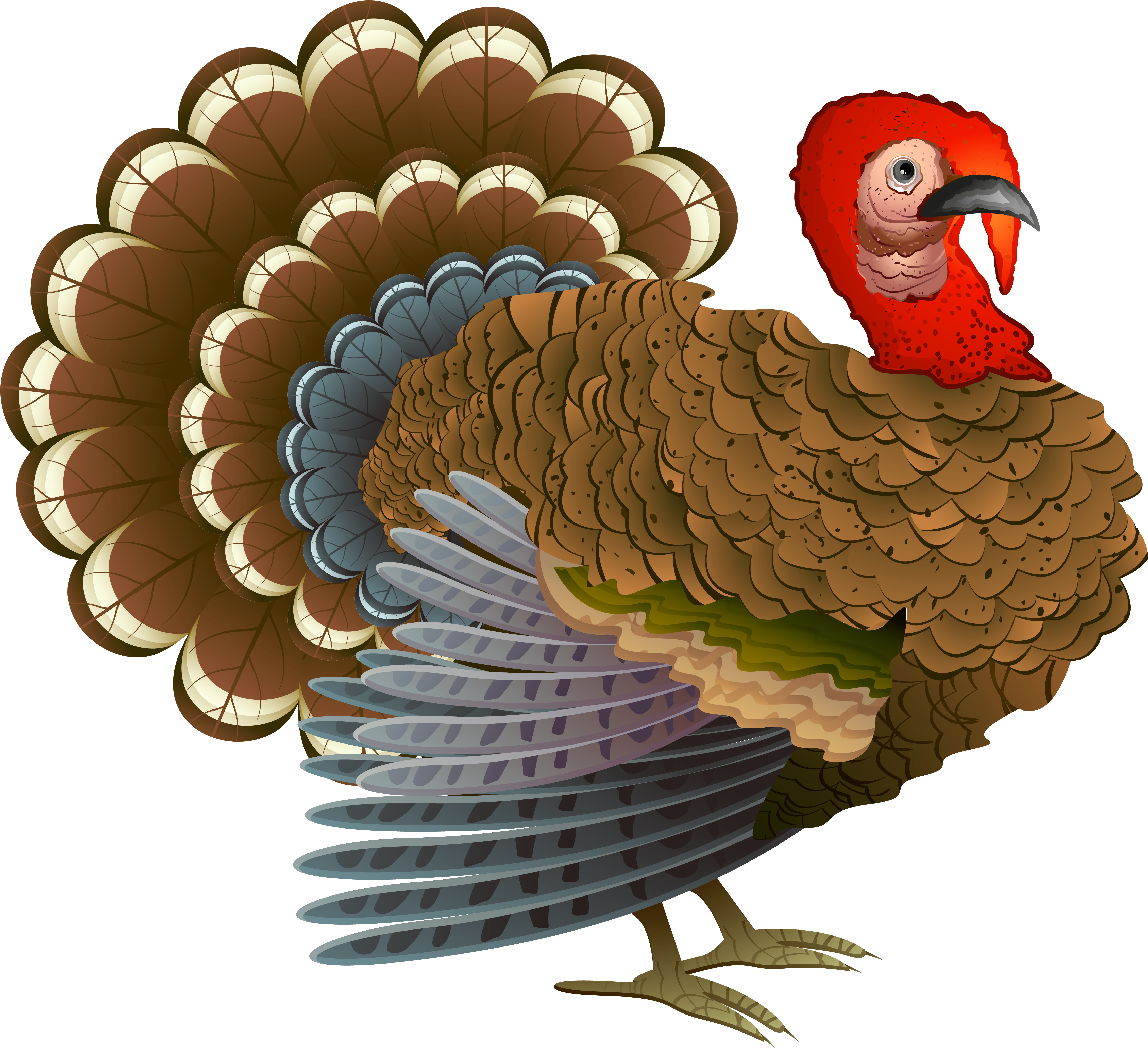 Turkey Clipart Png Transparent - Cafepress Turkey Call Square Sticker 3" X 3" (4759x4327)