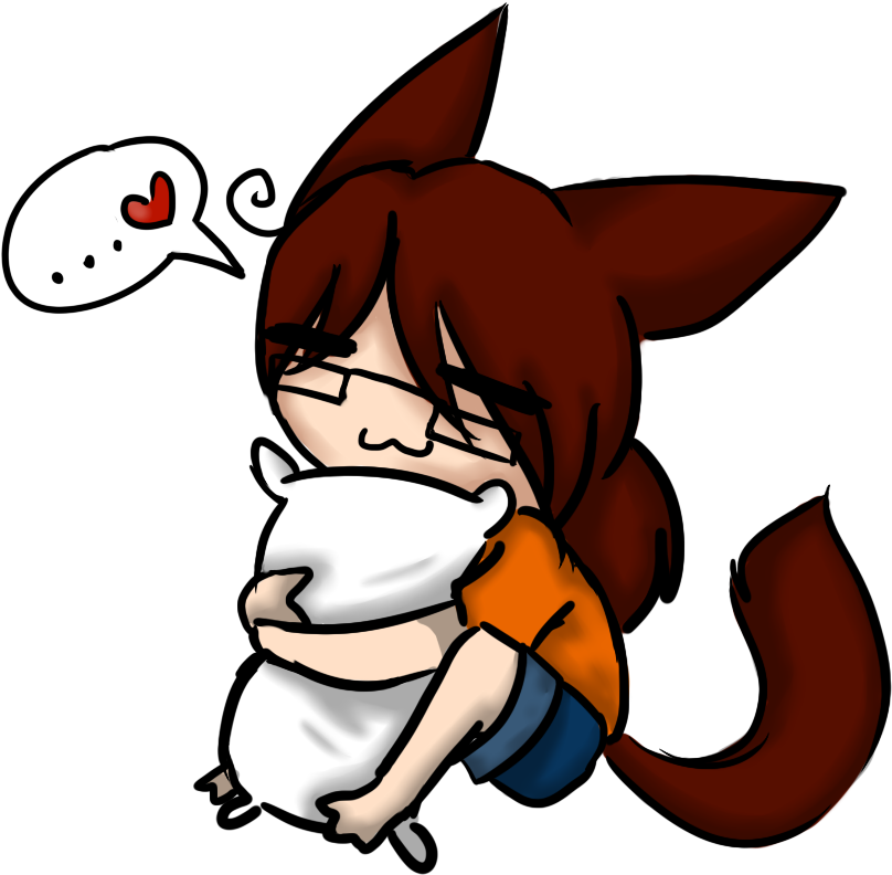 Pillow Sniff By Mangodere - Cartoon (877x859)