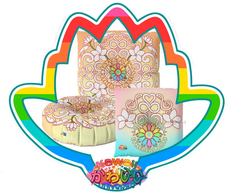 Divine Truth And Love Meditation / Floor Pillows - Satya (800x800)