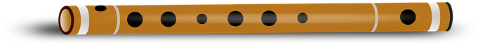 Flute Pipe Whistle Bamboo Classical Krishn - Sreekrishna Jayanthi Png (680x340)