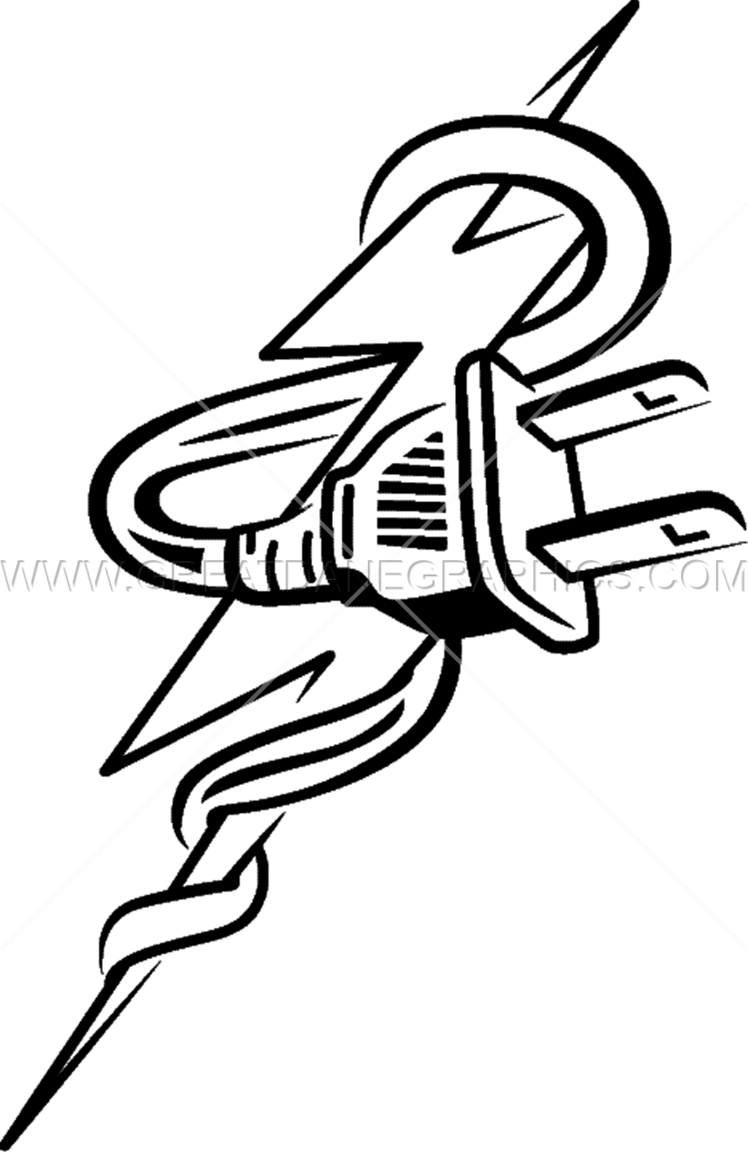 Lightning Bolt Plug - Lightning Bolt And Plug (825x1271)