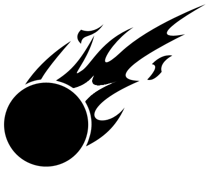 Meteor C - Meteor Clipart Black And White (417x340)