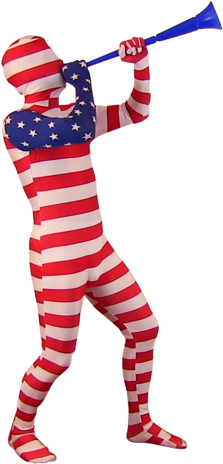 Usa Flag Full Body Suit - Full Body Suit American Flag (501x980)