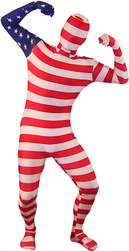 Usa Flag Full Body Suit - American Full Body Suit (501x921)