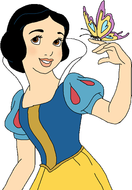 Snow Clipart Butterfly - Snow White Coloring Pages (500x623)
