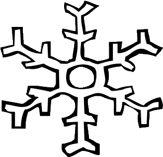 Black And White Snowflake Clipart Images Christ Based - Snowflake Clipart Free (360x360)