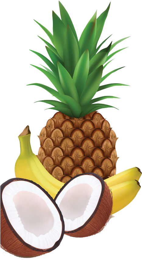 Juice Milkshake Banana Coconut Pineapple - Scentbagz Multi-purpose Powerful Air Freshener, Tropical (567x906)