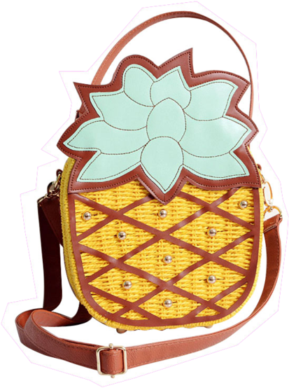 Pineapple Wicker Purse - Ananas Strandtasche Damentasche Strohtasche Basttasche (600x600)