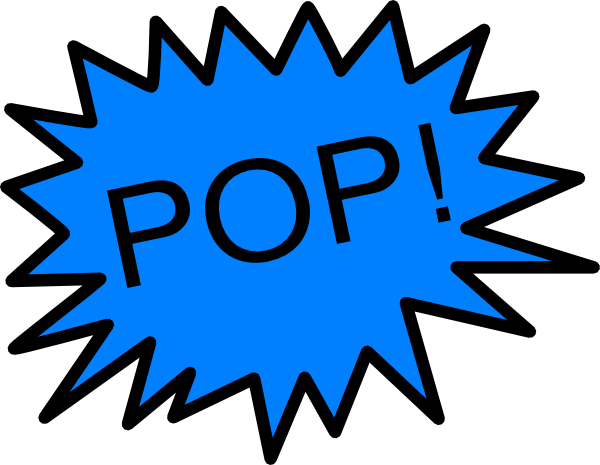 Balloon Pop Clip Art At Clker - Pearl Necklace With Leather,large Baroque Pearl Leather (600x465)