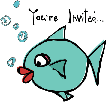 You're Invited Fishy Clipart - You Re Invited Gifs (360x343)