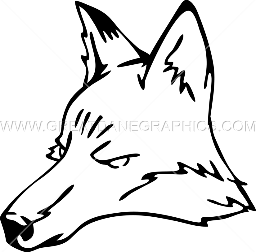 Coyote Head - Printed T-shirt (825x814)