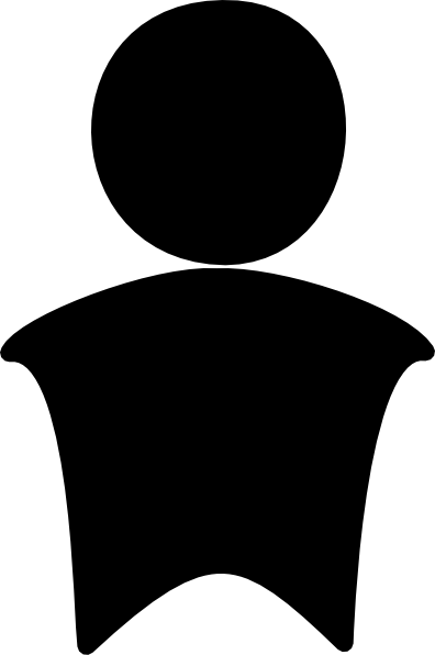 This Free Clip Arts Design Of Black Man - Table (396x596)