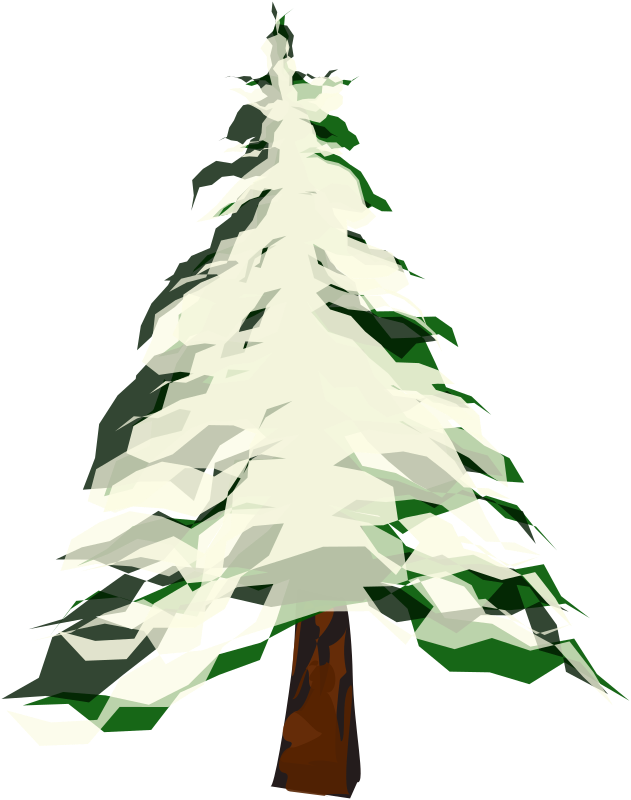 Winter Tree 2 By Merlin2525 A Winter Tree With A Lot - Snow Tree Vector Png (633x800)
