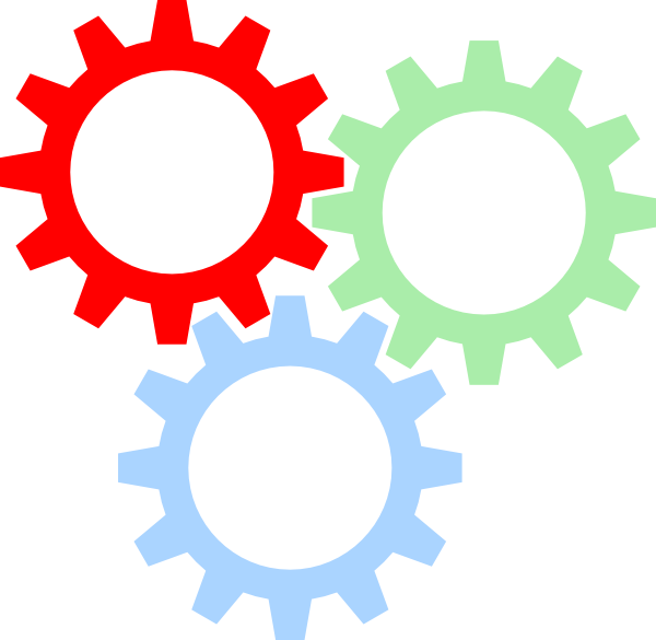 Colorful Gears Png (600x585)