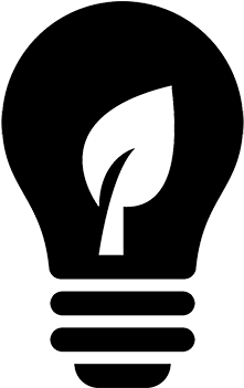 To Kick Things Off, Here Are Some Campus Resources - Light Bulb With Leaf (350x350)