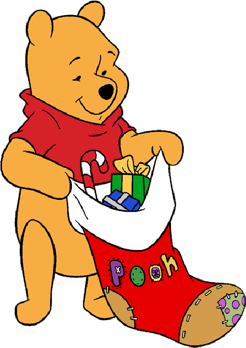 Winnie The Pooh - Christmas Winnie The Pooh (500x700)