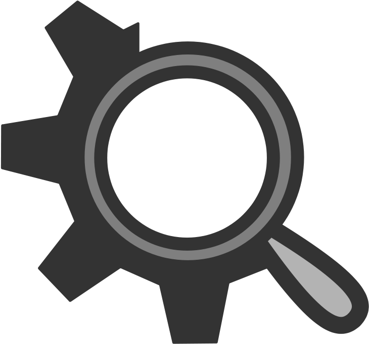 Free Ftkcachegrind - Gear Magnifying Glass Icon (800x800)