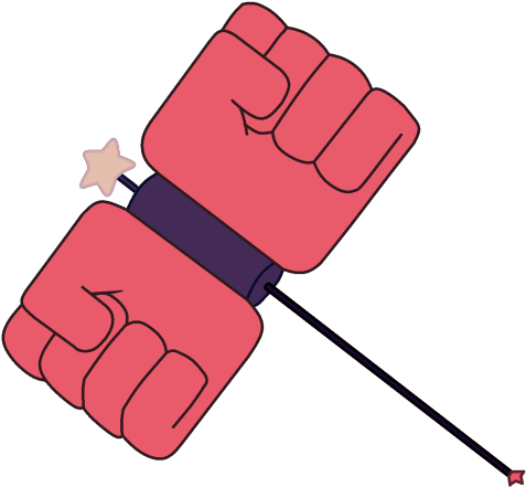 Hammer Tool Clipart - Steven Universe Sardonyx Hammer (1280x1195)