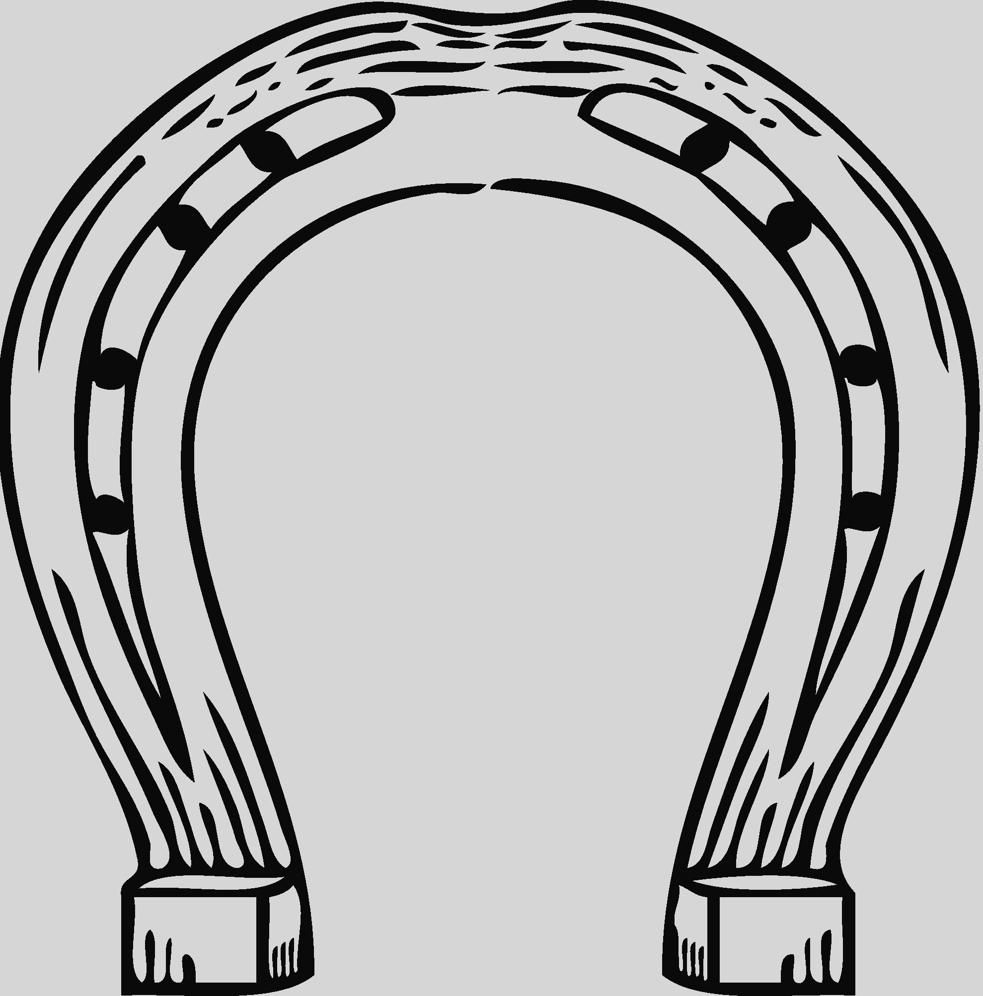 Horse Shoe Drawing (1979x2006)