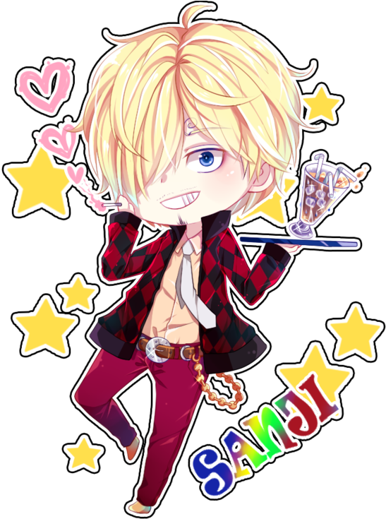 Sanji By Milkyway-galaxy - One Piece Sanji Cute (600x735)