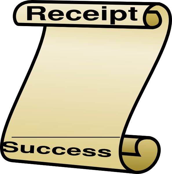 Cartoon Image Of A Receipt (594x600)