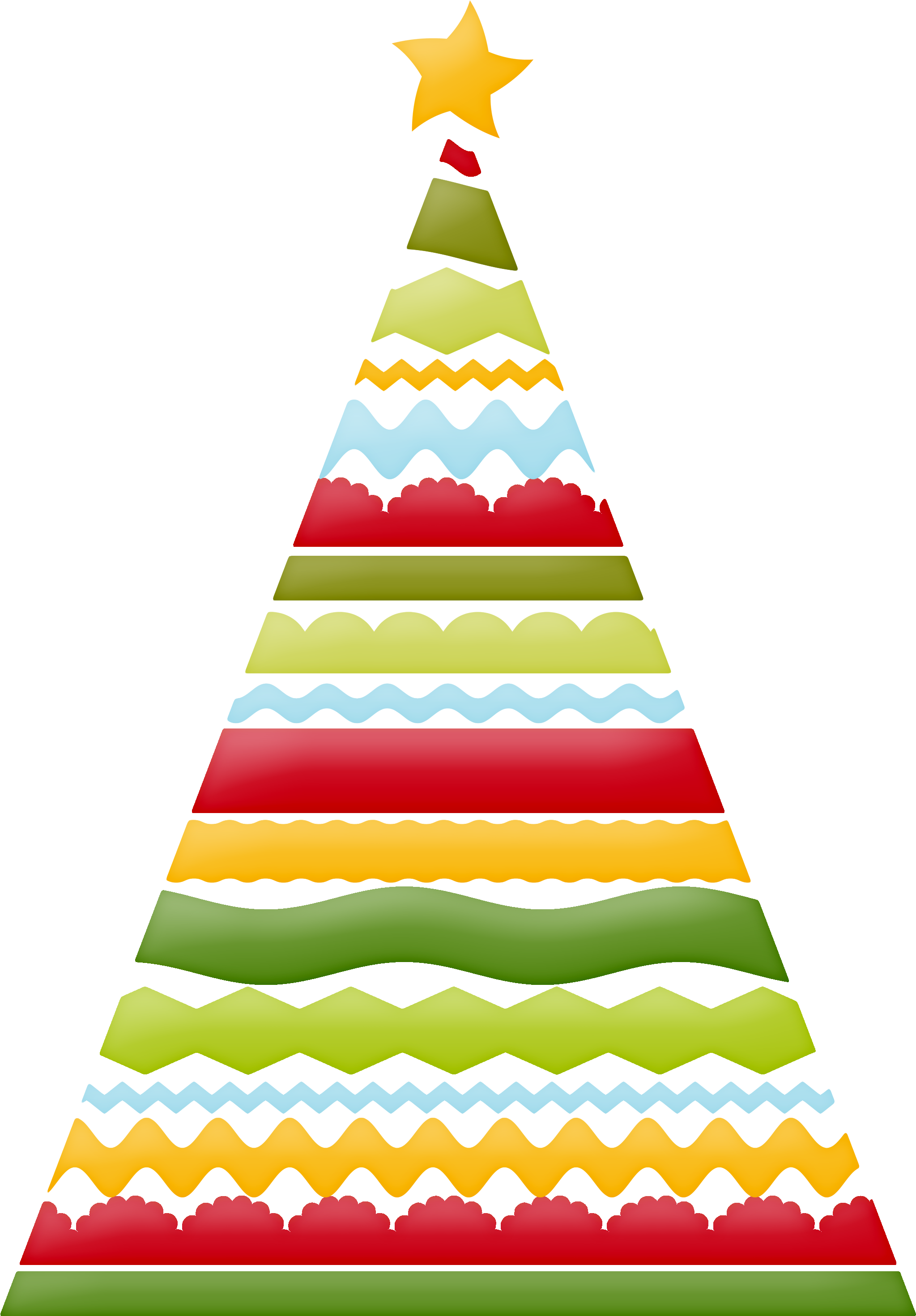 Winter Clipart Christmas Tree - Christmas Labels Tree Clipart (2076x2971)