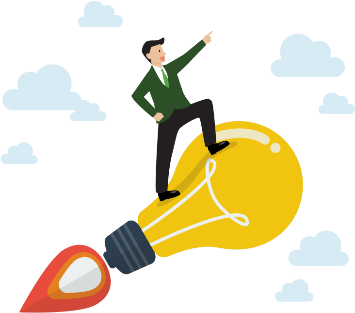 Vector Stick Man Successful Mountain Top Stock Vector - Money (850x850)