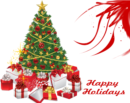 Barbados Prime Minister Christmas Message - Happy Holidays Christmas Tree (430x336)