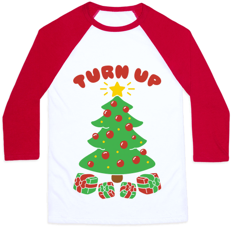 Turn Up The Tree Baseball Tee - Life Is Struggle If You Re A Muggle (484x484)