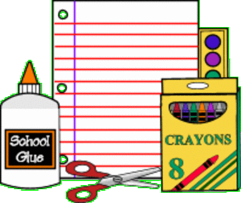 Free School Clipart - School Supply Clip Art (470x397)