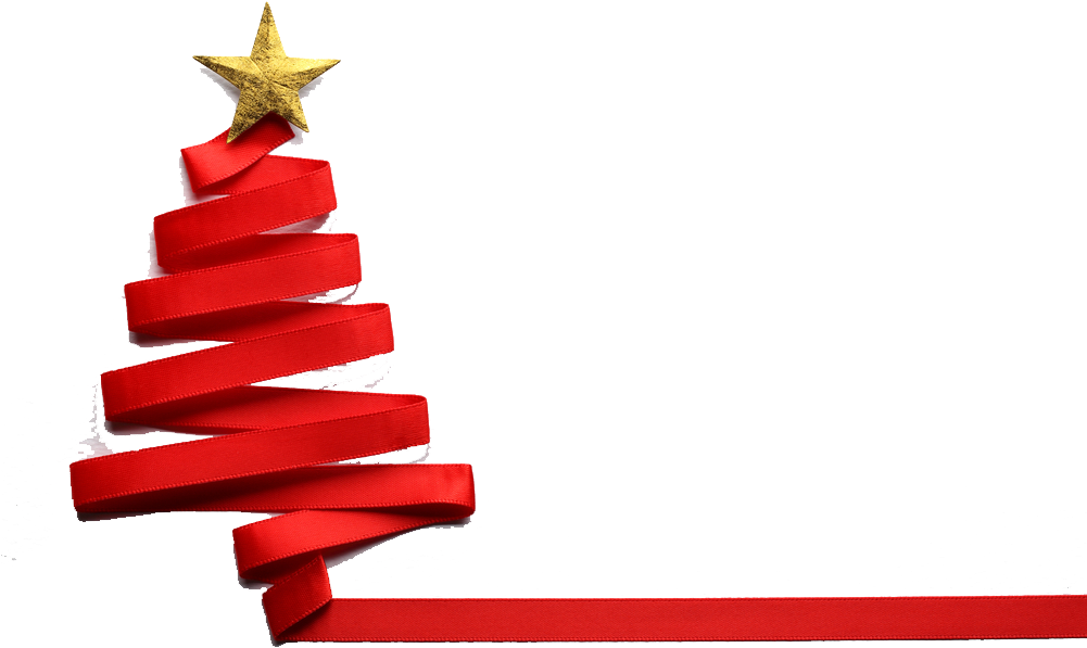 Free Christmas Tree Ribbon Png - Christmas Tree Made From Ribbon (1000x667)