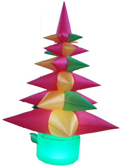 Inflatable Christmas Tree With Lights - Christmas Tree (421x600)