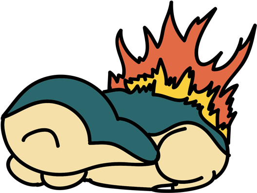 Cyndaquil Sleeping By Dragonkeeper422 - Cyndaquil Sleeping By Dragonkeeper422 (625x466)