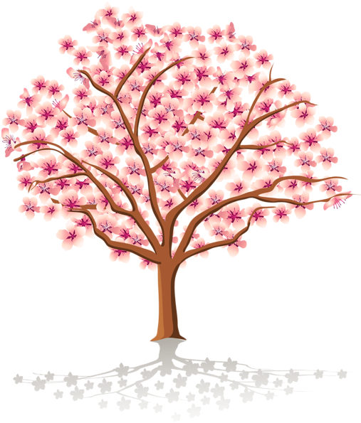 Transparent Spring Tree Png Clipart - Season Tree Drawing (518x600)