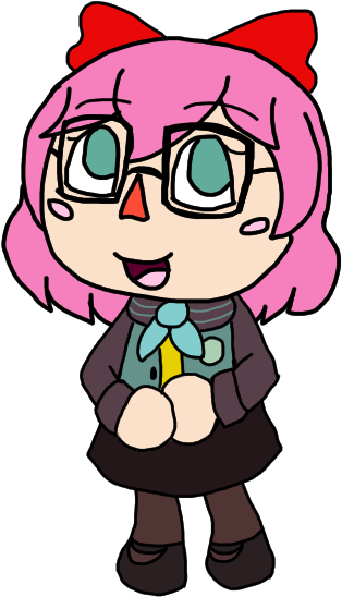 Villager Hana - Cartoon (500x600)