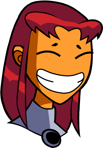 Teen Titans Cartoon Starfire Clipart - Starfire Clipart (399x500)