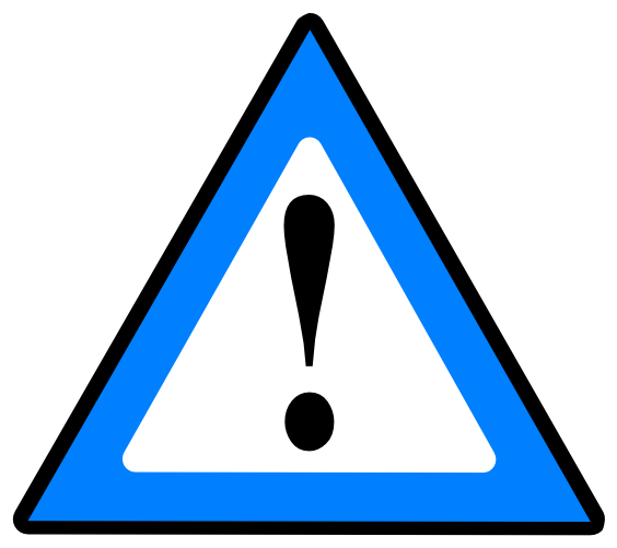 1 Guarded Risk Blue Clip Art At Clker - Attention Png (600x537)