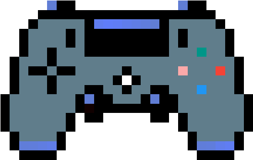 Ps4 Controller - Png Planet Pixel Art (592x592)