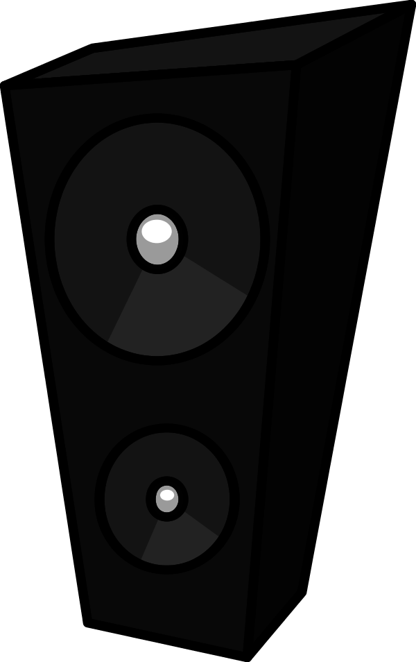 Computer User Clipart - Cartoon Speakers Png (600x954)