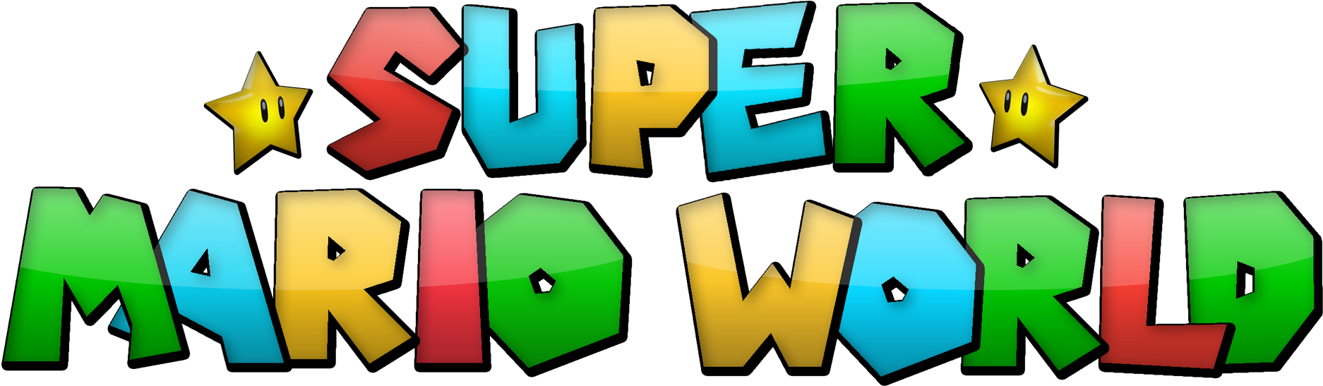 An Easier Logo - Super Mario World (2583x913)